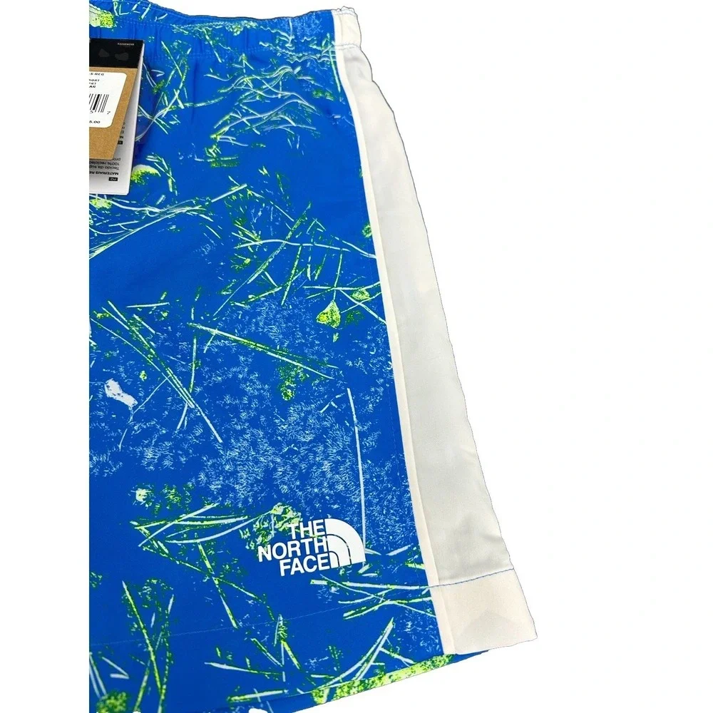 The North‎ Face Men's Elevation Short,súper Sonic Blue Valley Floor Print Small